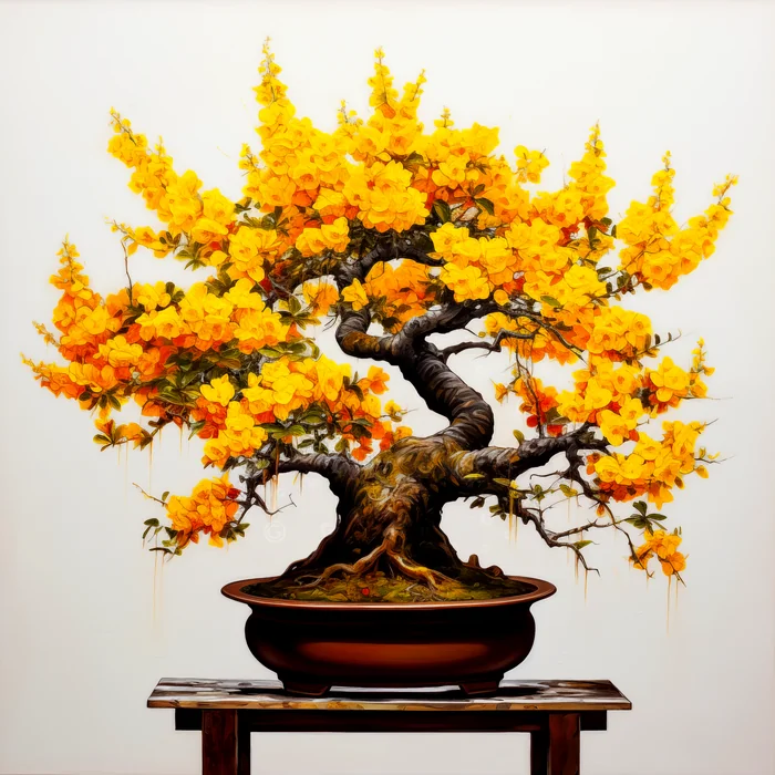 Cây Mai Vàng Bonsai Rực Rỡ Đón Xuân