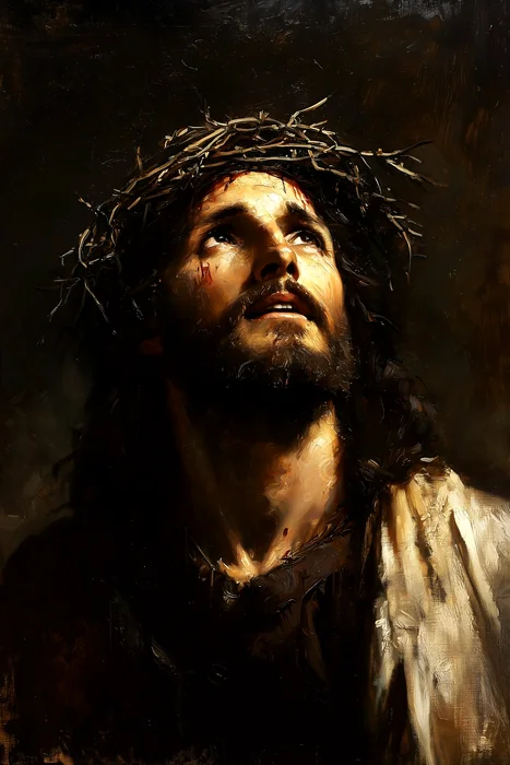 Chân dung Chúa Jesus đội mão gai