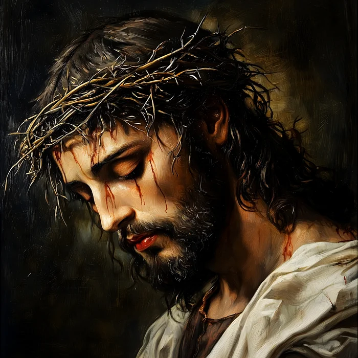 Tranh Chúa Jesus đội mão gai