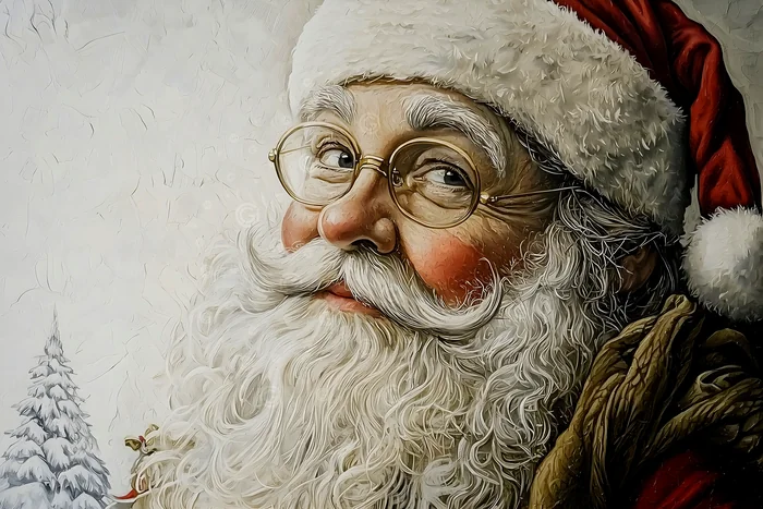 Tranh Chân Dung Ông Già Noel