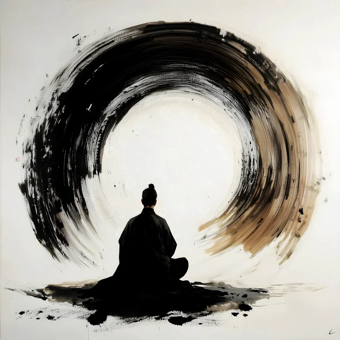 Thiền Định Trước Vòng Tròn Âm Dương
