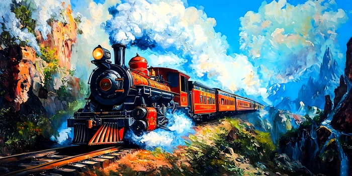 Chuyến tàu lửa xuyên qua núi xanh huyền ảo