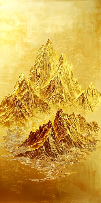 Tranh núi vàng