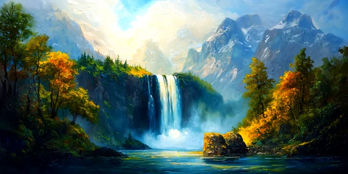 Thác nước hùng vĩ giữa núi non tĩnh lặng