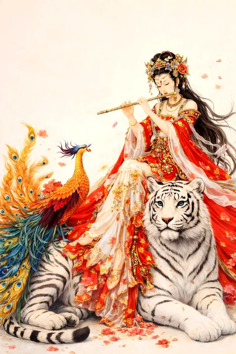 Nàng công chúa thanh âm bên hổ trắng và công phượng